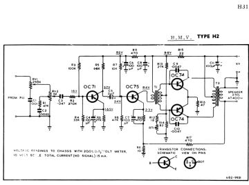 HMV ;Australia H2 schematic circuit diagram